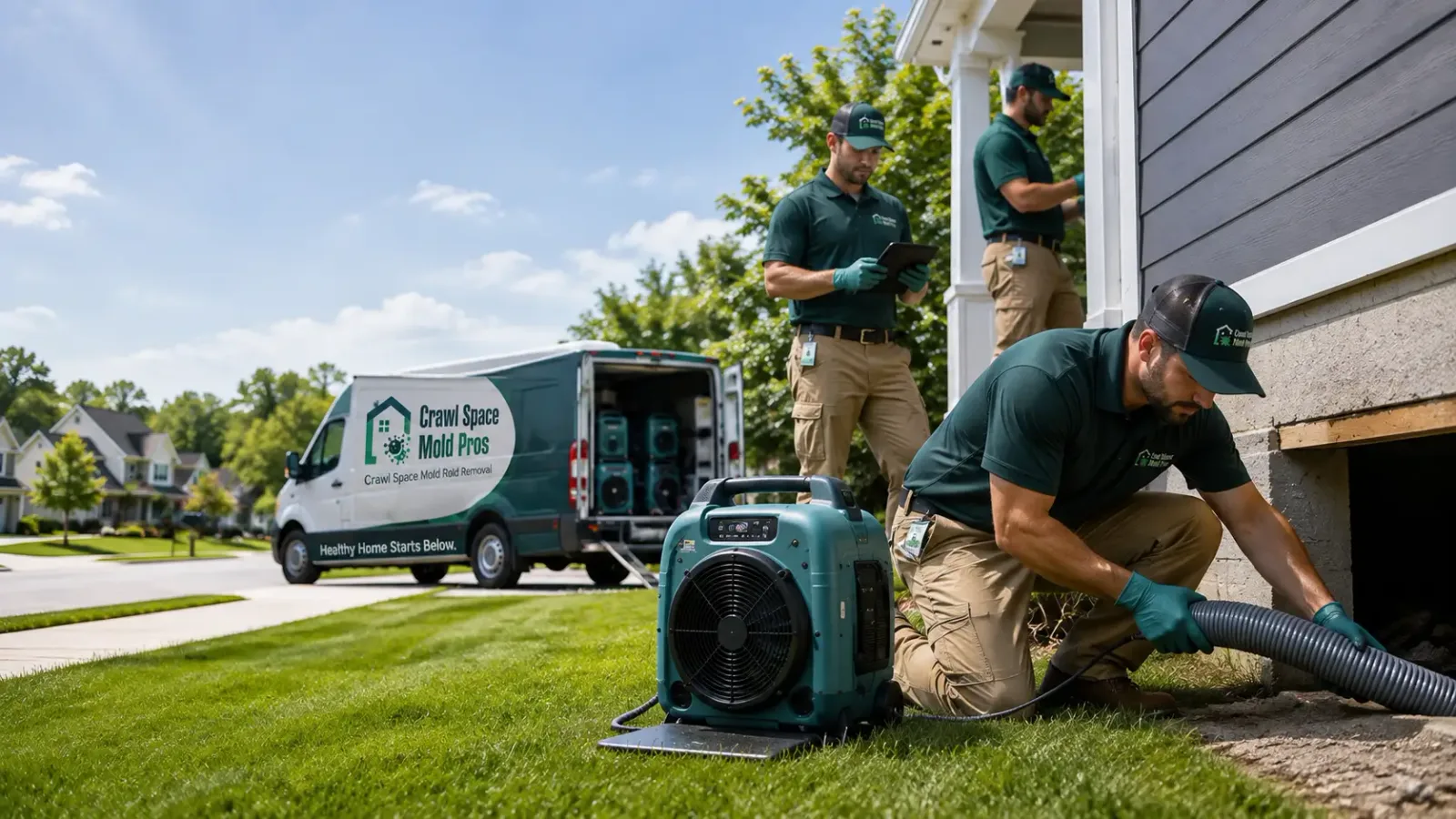 Crawl Space Mold Removal in Hersey, MI